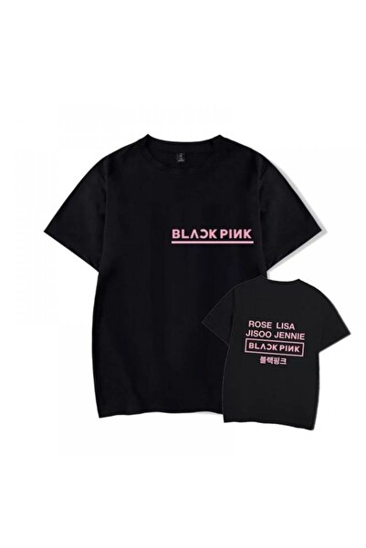 CONSTRAİN Tricou unisex negru Blackpink Pink Logo