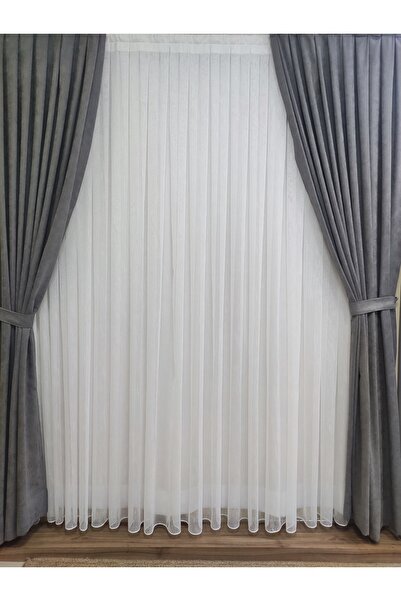 perhal perde ve halı TÜL PERDE FON PERDE GÜNEŞLİK TAKIM PERDE, 1-3 SIK PİLE T...