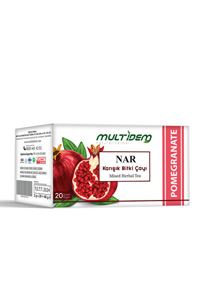 multidem Pomegranate Tea 20Pcs Filtering Bags