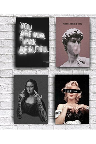 icase Mona Lisa Marilyn Monroe Tablou decorativ pentru perete pentru tineri C...