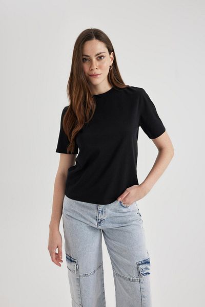 DeFacto Tričko Regular Fit Crew s krátkým rukávem M9595AZ24SP