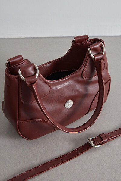 Manuka METAL BUCKLE CLOSURE MINI BAG CLARET