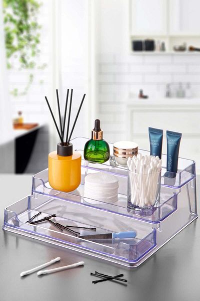NY HOME Козметика, баня, кухня Органайзер Clear Stand Organizer