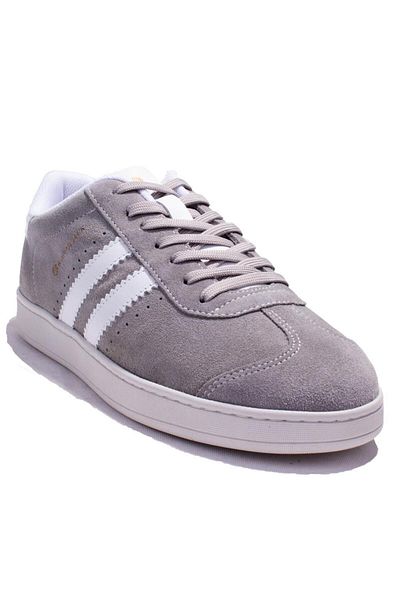 Hammer Jack 10224155c Γκρι Λευκό Suede Casual Ανδρικά Δερμάτινα Παπούτσια