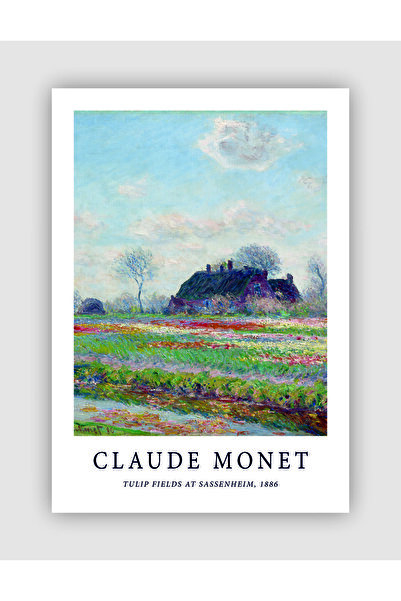 fırsatlar diyarı Tulip Fields At Sassenheim, 1886  Claude Monet Duvar Posteri...