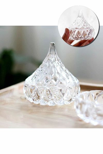ARVALE Domed Traditional Mini Glass Sugar Bowl Engagement Henna Circumcision Organization Material| 11011