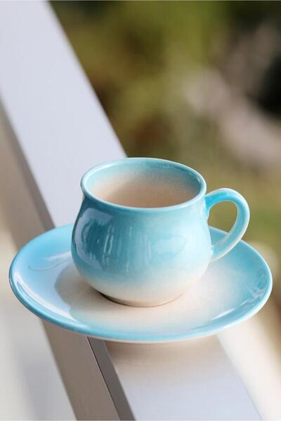 M'art Home Sipahi Turquoise Coffee Cup Set of 6 150 Ml
