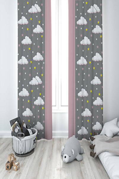 BAMBAŞKA MODA CAMERA BEBELILOR ȘI A COPIILOR Perdele de fundal cu 2 aripi, cu...