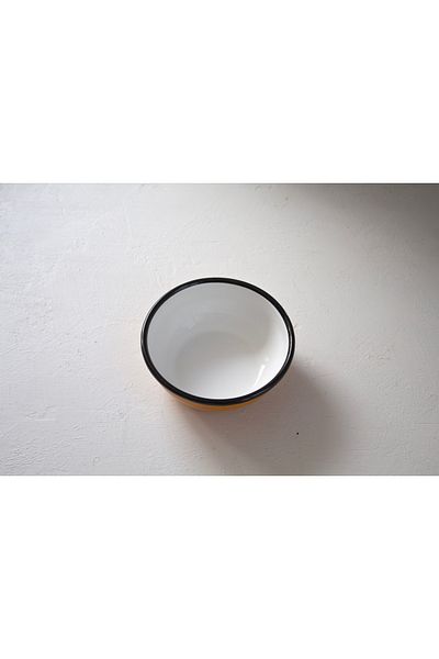 Elifle Enamel Bowl 14cm Enamel Bowl Salad Bowl Soup Bowl Snack Bowl Multi-Purpose Bowl