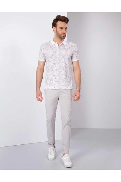 U.S. Polo Assn. Πέτρινο παντελόνι Chino Slim Fit