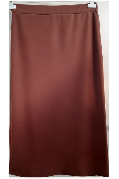 N.Y.YILDIZ STAR NEW SCUBA FABRIC PENCIL SKIRT WITH ELASTIC WAIST FLEXIBLE COMFORTABLE LINELESS LARGE SIZE MOTHER'S SKIRT