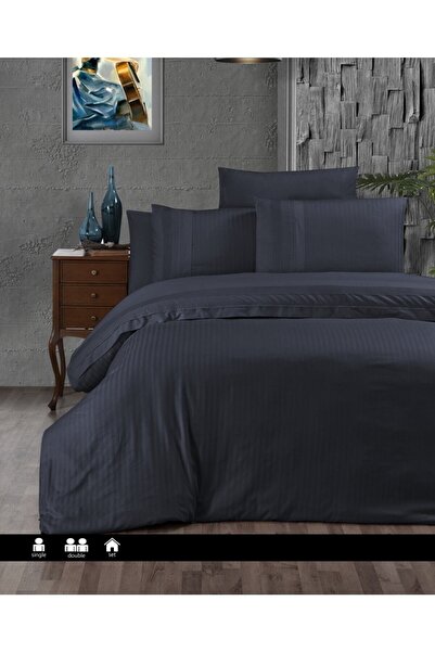 First Choice Double Dark Deluxe Ranforce Duvet Cover Set Gala