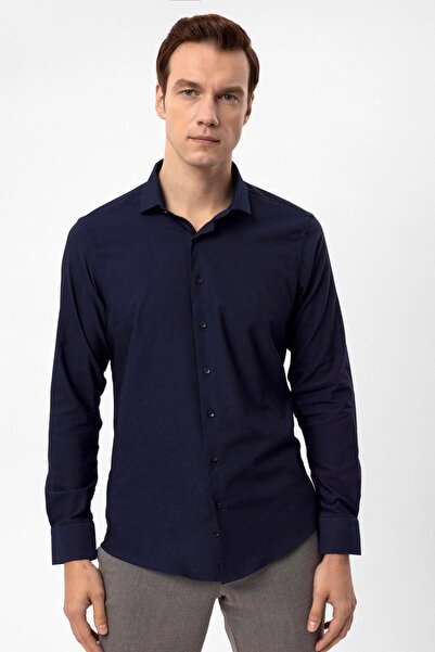 SÜVARİ Кутовий манжет, вузький крій, сорочка з армурою