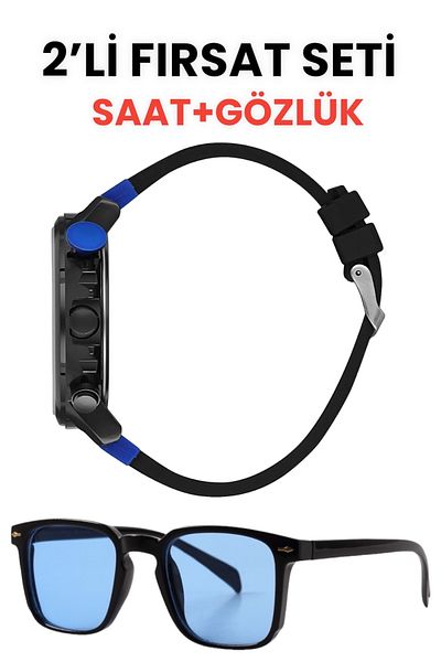 Zzla Set of 2 Unisex Sunglasses and Wristwatches