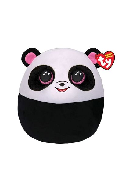TY Beanie Boos TY بامبو أسود أبيض باندا اسفنجي 35 سم