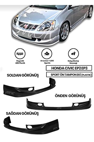 Genel Markalar Honda Civic Ep2-Ep3 2004-2006 Makyajlı Kasaya Uyumlu Ön Ek (BO...