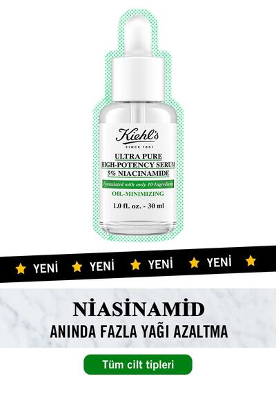 Kiehl's Yağlanmayı Azaltan Yüz Serumu 30 ML...Ultra Pure %5 Niasinamid