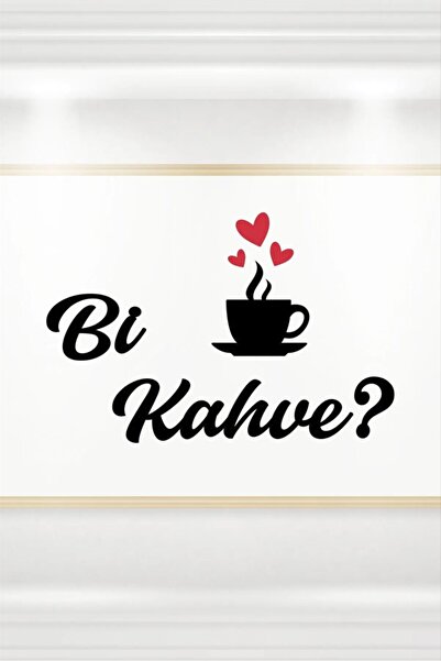 markcat Bi Kahve Dekoratif Ahşap Duvar Dekoru - Ev Süsü - Kahve Köşesi - Duva...