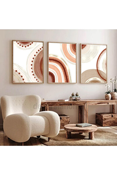 Dekorsiahome Ahşap Çerçeveli Tablo Seti Mandalen