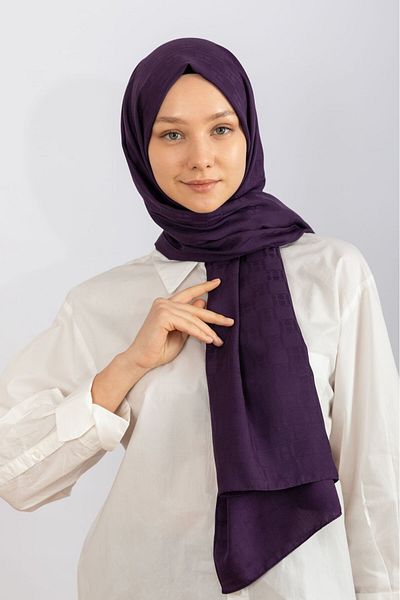 hijabchi Imported Monogram - Plum