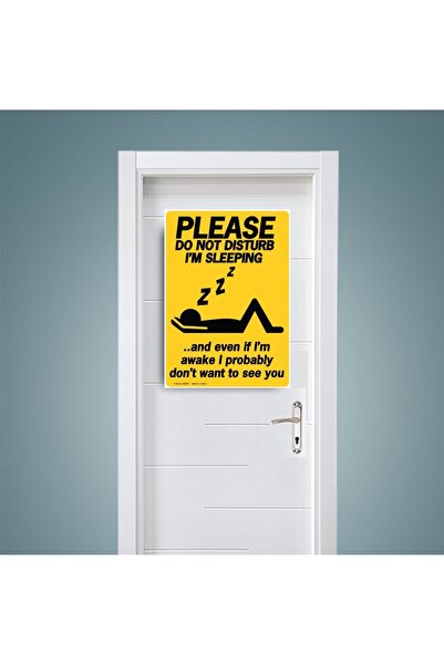 icase Υπνοδωμάτιο Παρακαλώ γράψτε το στολίδι της πόρτας Προειδοποιητικό ντεκό...