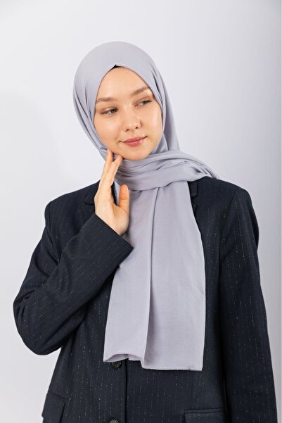 hijabchi Βαμβακερό Τυλίγμα - Ασημί Γκρι