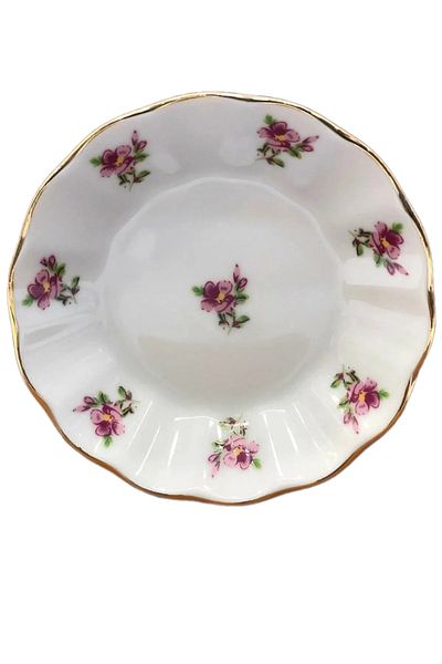 AYBABA STORE 18 Piece Pink Floral Novice Tea Cup Set