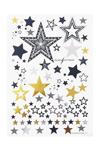 Flash Tattoos® Büyük Yıldız Geçici Dövme