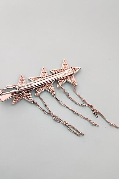 New Obsessions Agrafă de păr cu lanț de stele cu pietre