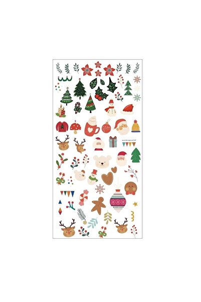 Flash Tattoos® Yılbaşı Noel Christmas Desenler Tırnak Dövmesi