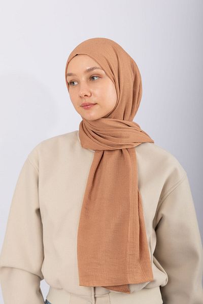hijabchi Natural Crepe K. Honey - Elegant și confortabil