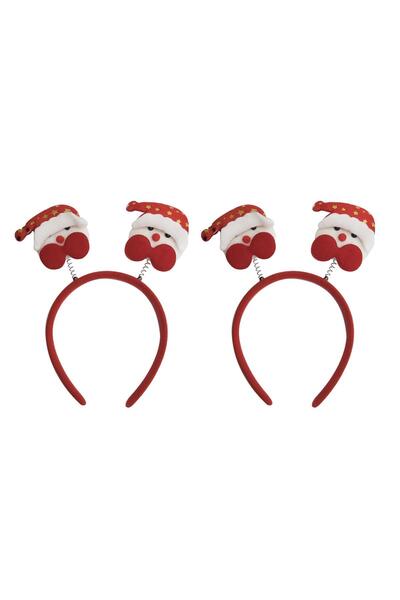 New Obsessions Coroană de petrecere a lui Moș Crăciun cu papion de Anul Nou, pachet de 2