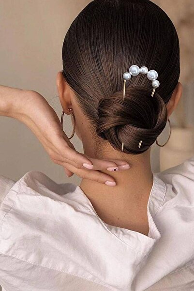 New Obsessions Tijă metalică în formă de U cu figură de perlă