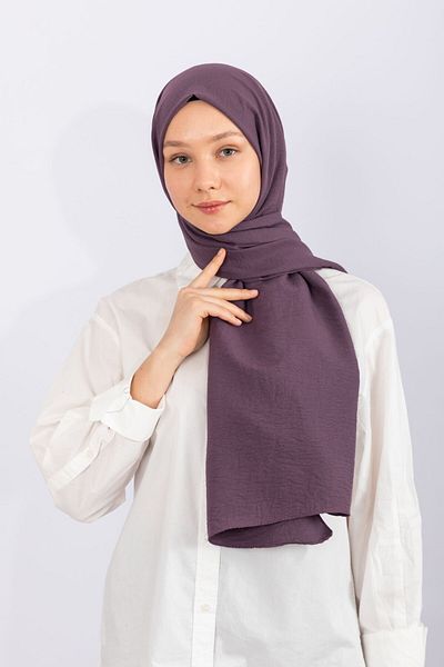 hijabchi Cotton Shawl - Plum