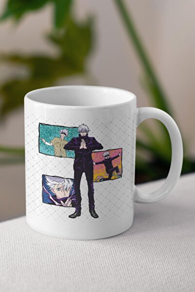 Anime Marketi كوب جوجوتسو كايسن مطبوع عليه رسوم متحركة - كوب هدية لصديق الحبيب