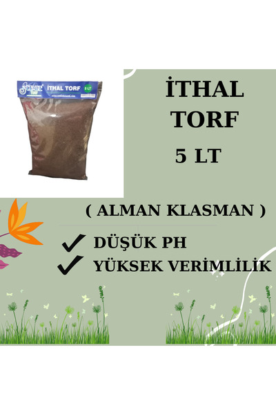 Cemre Torf İTHAL TORF 5 LT ( ALMAN- PINDSTRUP ) FİDE - SAKSI TOPRAĞI