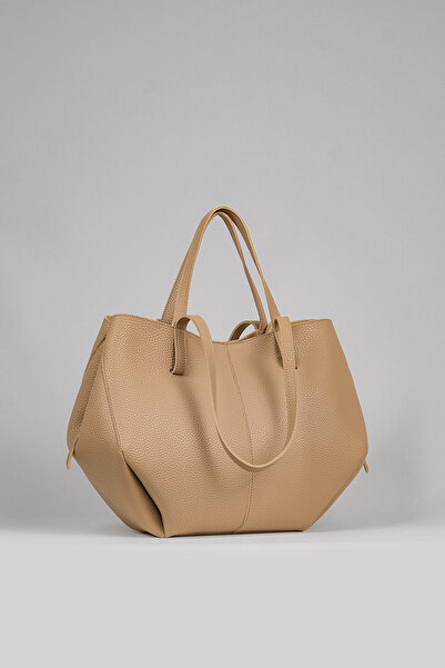 Çantacımstore Geantă Shopper de damă bej - mare 822024