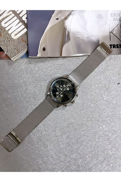 Bimodabu Roman Numeral Steel Mesh Cord Men's Wristwatch