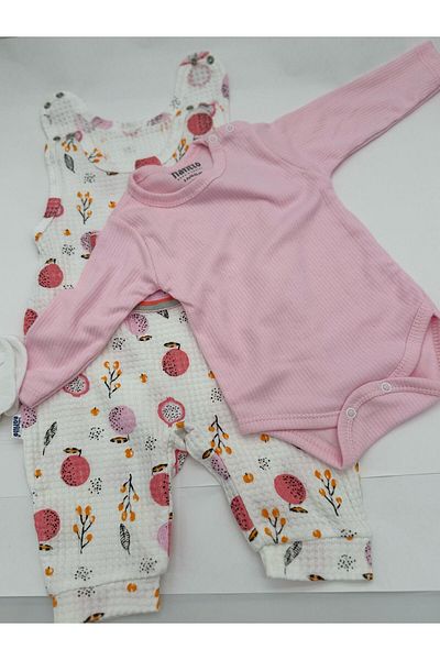 Bumbo Hep Modam Fruit Printed Waffle Fabric Baby Rompers