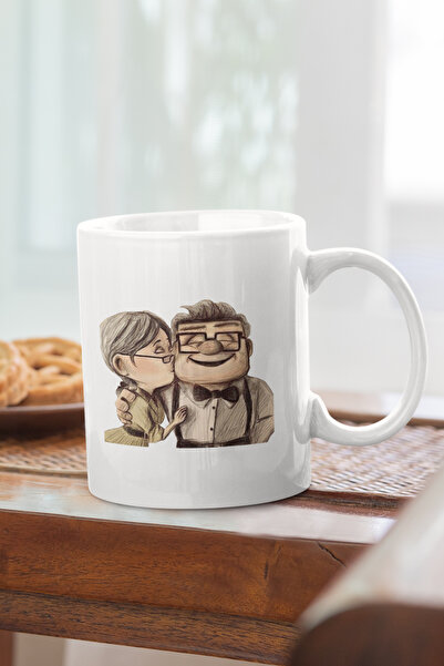 qoeuyl boutique Carl Ellie Look Up Lover Gift Printed Mug Cup