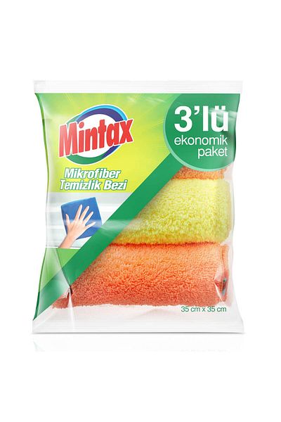 Mintax Set of 3 Microfiber Cleaning Cloths