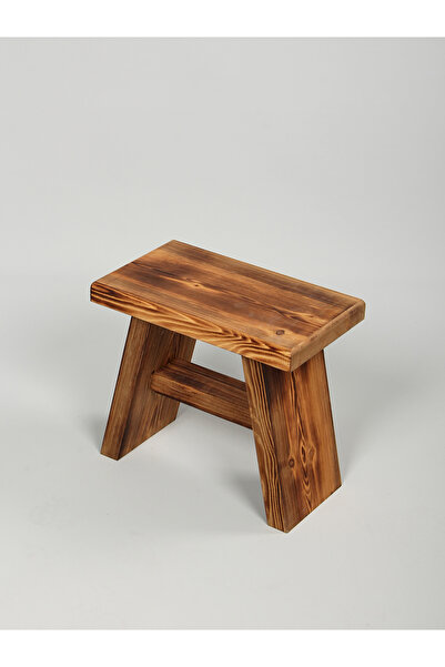 TALASCH Ahşap Tabure Basamak Modern Doğal Ceviz