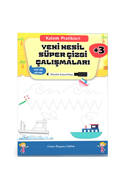 Enine Boyuna Eğitim New Generation Super Line Works Book (Yaz-Sil)