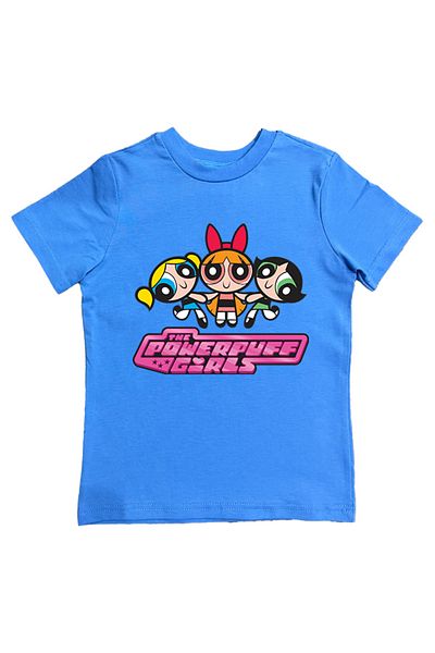 SEDİRLİ Tricou pentru copii din bumbac pieptănat cu imprimeu Power full girls