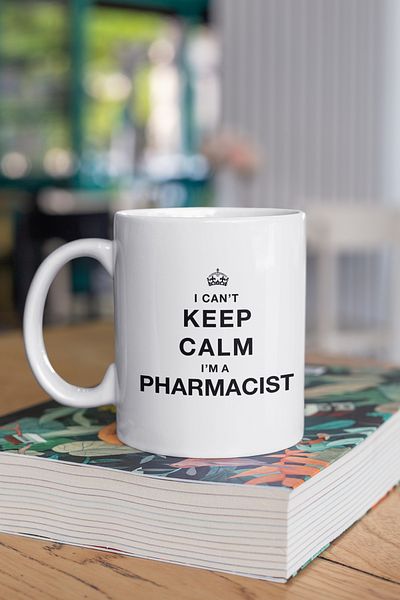 qoeuyl boutique Pharmacist I Can't Keep Calm I'm Pharmacist Gift Printed Mug