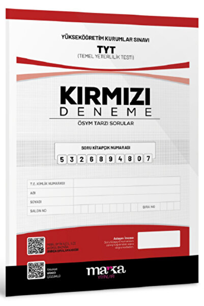 Marka Yayınları Marka 2026 Yks Tyt Kırmızı Deneme Video Çözümlü