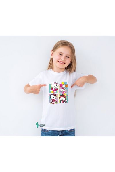 CACTUS COLLECTION TRIUC DE VARĂ PENTRU COPII IMPRIMAT HELLO KITTY 4