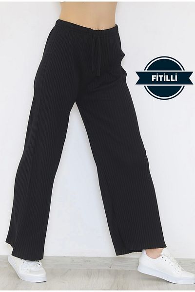cacobebiş Ribbed loose leg pants