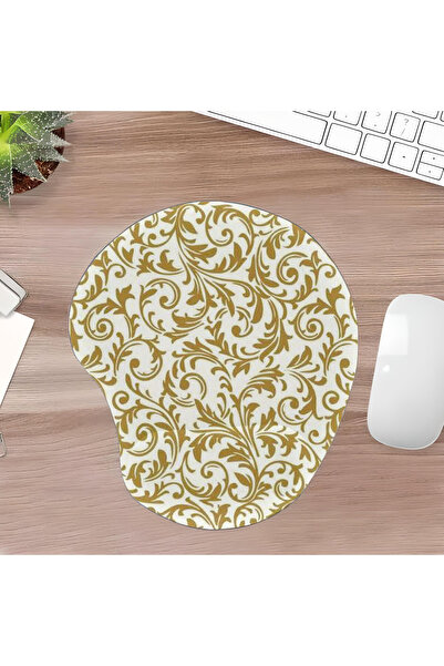 UcuruStore Καφέ Οβάλ Επιφάνεια Ποντικιού με Σχέδιο Κλαδιών και Υποστήριξη Ολό...