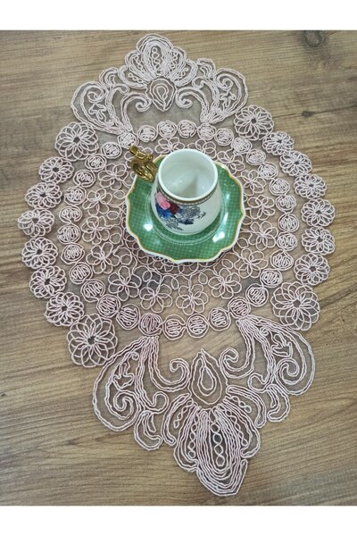 ŞENER HOME غطاء طاولة القهوة 38×60 سم. - مسحوق